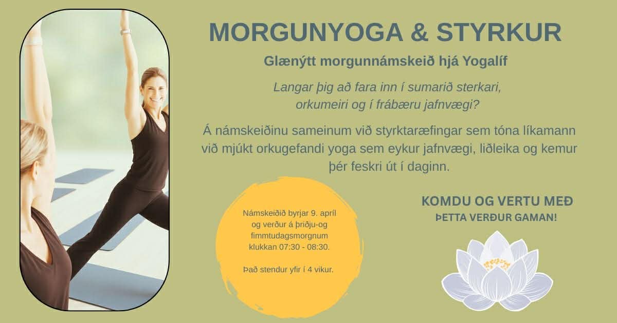 Morgunyoga og styrkur