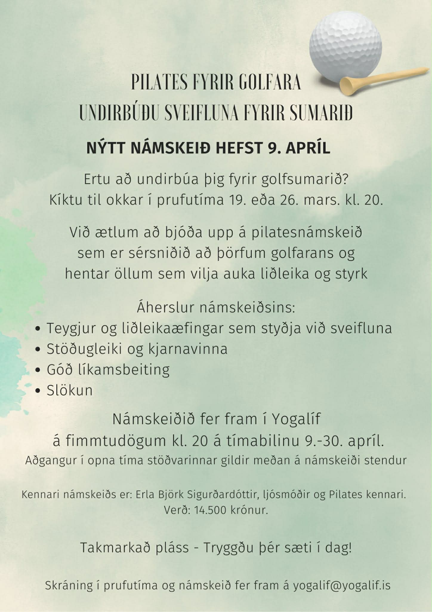 Pilates fyrir golfara